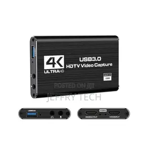 Hdmi Video Capture Adapter, Hdmi to Usb 3.0 Box for Recording Audio