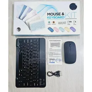 Rechargeable Wireless Bluetooth Keyboard Mouse Kit