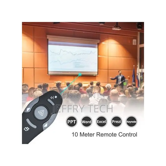 2.4ghz PPT Wireless Presenter Pen With Red Laser Pointer for Power