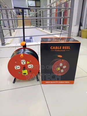 50 Metres 2.5mm Multi-Socket Extension Cable Reel With Safety Switch