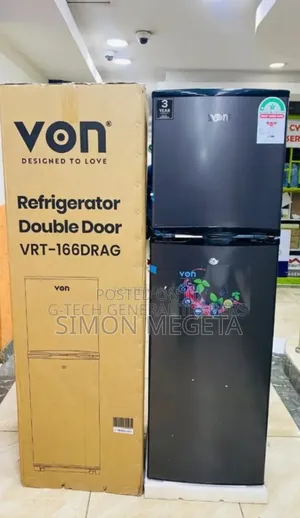 Colour Black New Von 166l Fridge