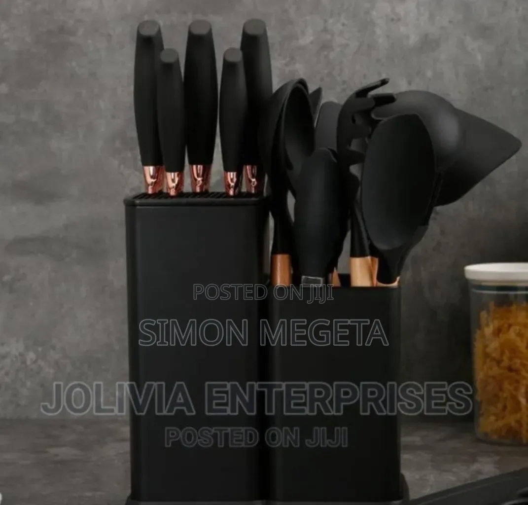Spoon Plus Knives Silicon 19pcs Spoons