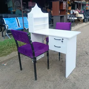 Manicure Set, Purple and White Board Table 
