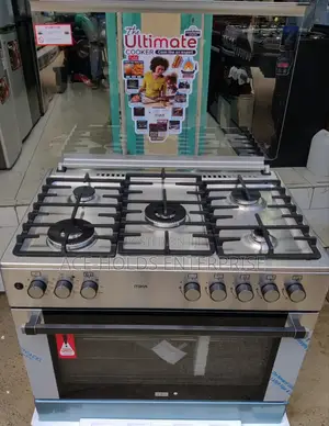 Mika Standing Cooker, 60*90 - 5 Gas Pool Jet Burners (2 Wok) Burners