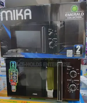 Mika Analog Setting - Microwave Oven 20 Litres (Black)