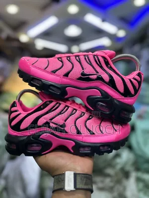 Nike Airmax Plus“ Black Pink ” Quality Leather Size 36-41