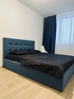 Teal Upholstered Bed