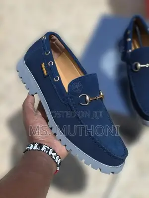 Black / Navy Blue Suede Timberland Loafers Size 39-45