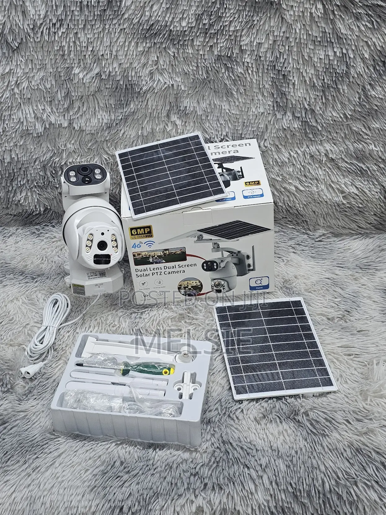 6mp Dual Lens Solar Camera Solar Powered PTZ Camera