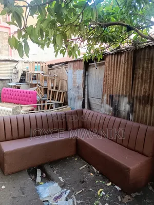 Brown Restaurant Couch, L Shape