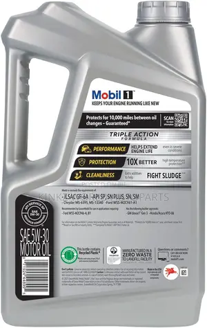 Mobil 1 Advanced Full Synthetic Motor Oil 5w-30, 5 Quart