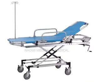 Blue Height Adjustable Patient Stretcher