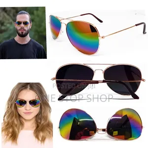Fashion Uv400 Polarized Multi_color Aviator Sunglasses