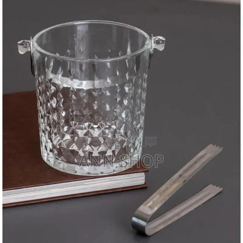 Ice Cube Bucket With a Tong
