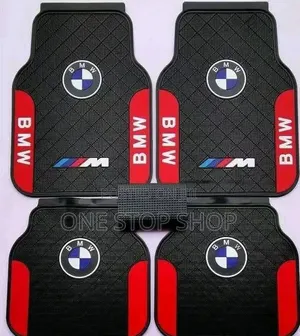 BMW Carpet Floor Mats With Diamond Pattern in 5pc Set