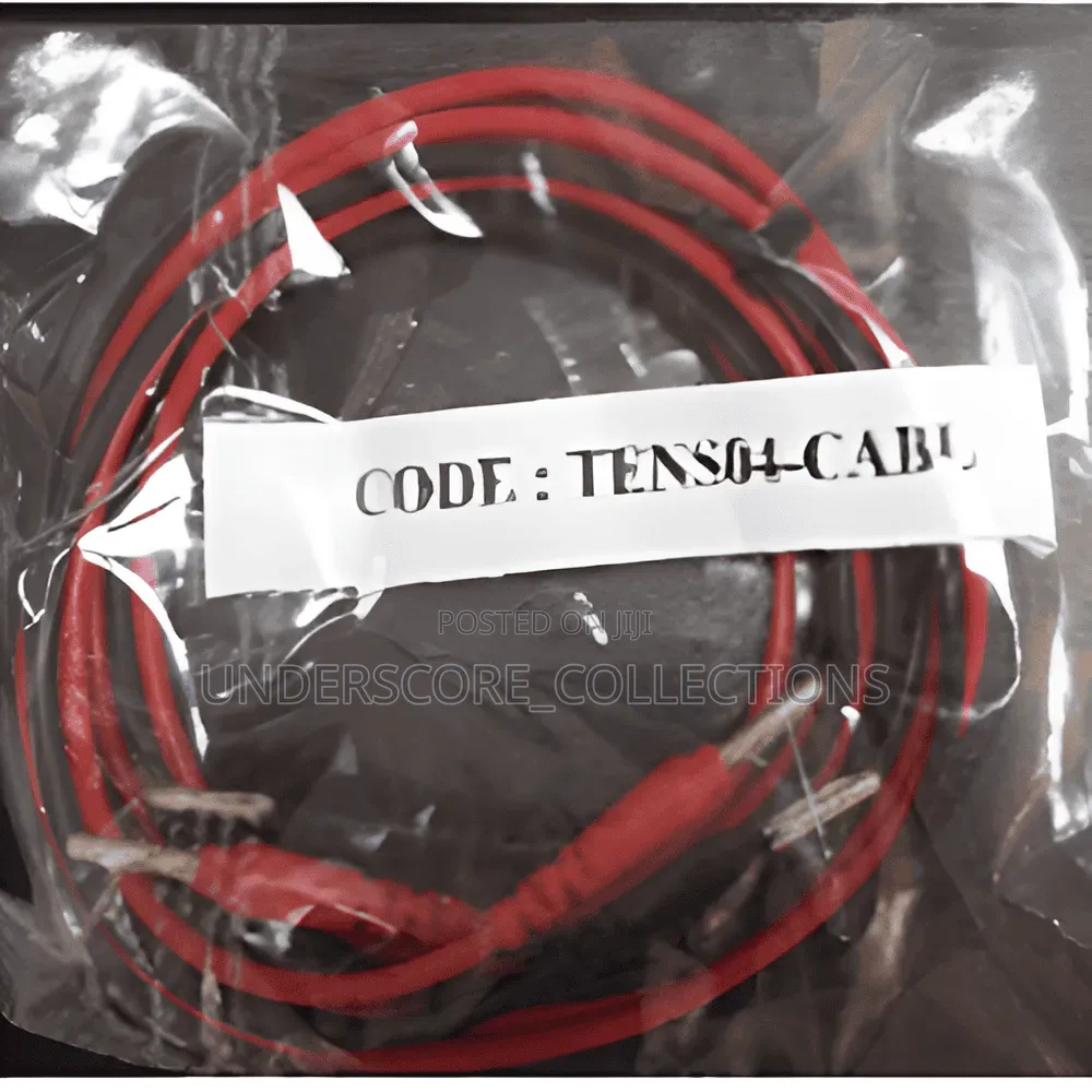 `Tens04 Output Cable For Tens Machine - Red/Black