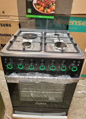 50*50 Syinix Standing Cooker With Electric Oven