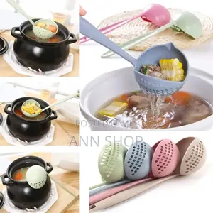 Silicon Soup Spoons With Holes