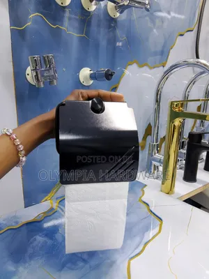 Soft Close Tissue Holder Black
