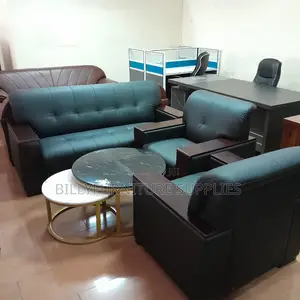 5 Seater Executive Leather Sofa Nairobi – Premium Office Seating