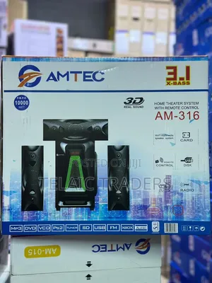 Amtec Am-316 Home Theater System With Remote Control