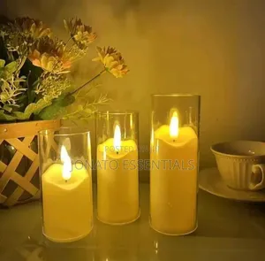 ​3 PCS Shatterproof Led Candle Set - Flameless Plastic Candle