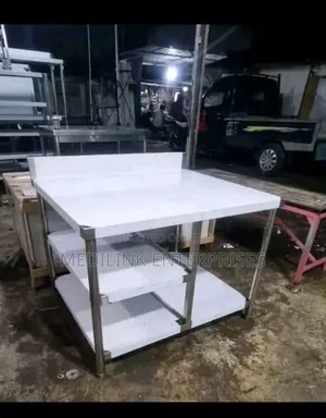 Double Shelves Tables Working One