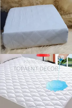 Milk White,Fitted Good Quality Waterproof Mattress Protector