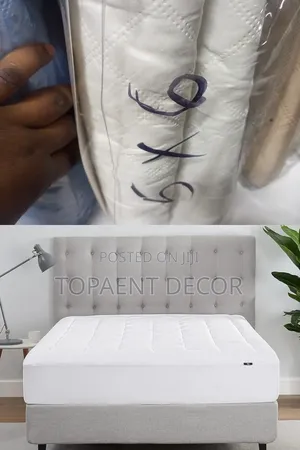 5 by 6 Adult Bed Plain White Waterproof Mattress Protector