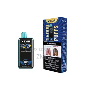 ZMR 15000puffs Blueberry Ice Disposable Vape Full Screen Display