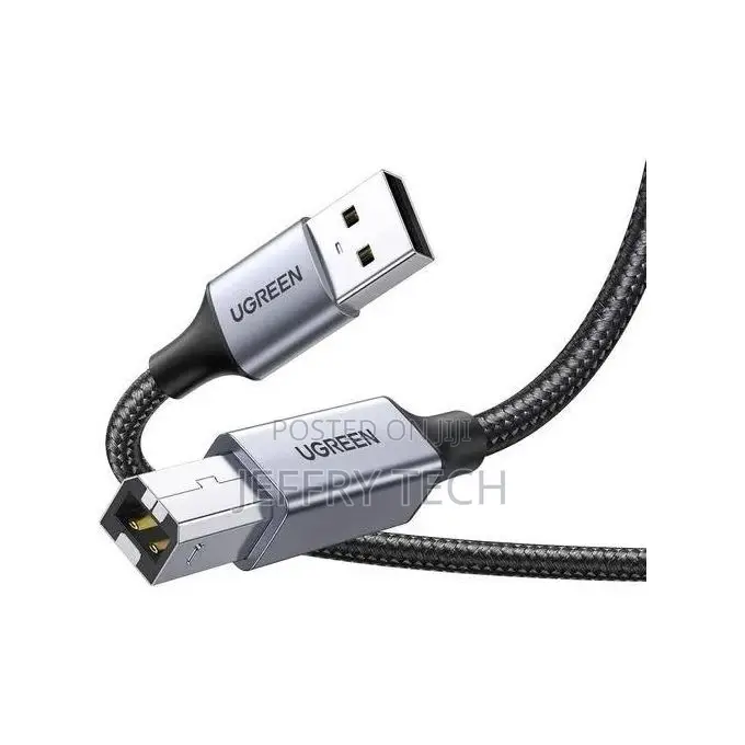 Ugreen Us370 Usb-C to Usb-B Printer Cable 1m - 480mbps Data Transfer,