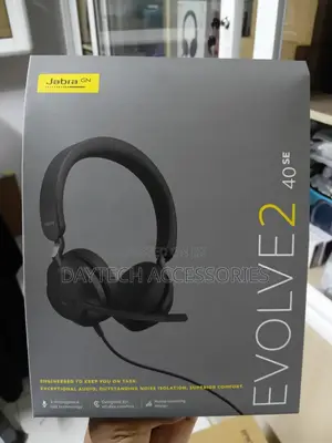 Jabra Evolve2 40 Se Wired Stereo Noise-Cancelling Headset - Black