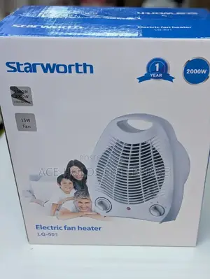 15w Fan Mode - Starworth Electric Fan Heater (2000w) 2 Heat Settings