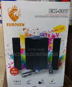 Ek-607 Euroken Mtungi Speaker System - 2.1ch/ Dc-12v