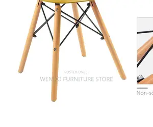 Dining Chairs; Armless Plastic Eames Dining Chairs