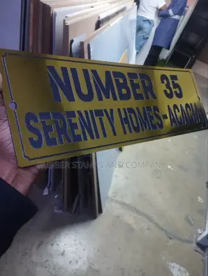 Aluco Heavy Material Engraved Outdoor Signage