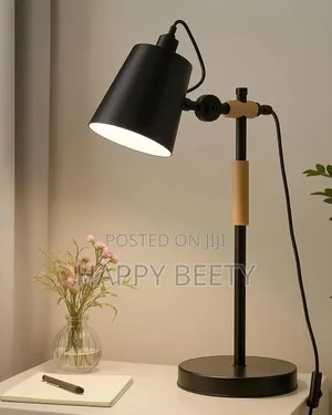 Partiam_modren Nordic Wood and Metal Desk Lamp