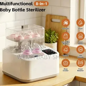 8 In 1 Smart Baby Multifunction Sterilizer/Dryer/Cooker/ Bottle Warmer