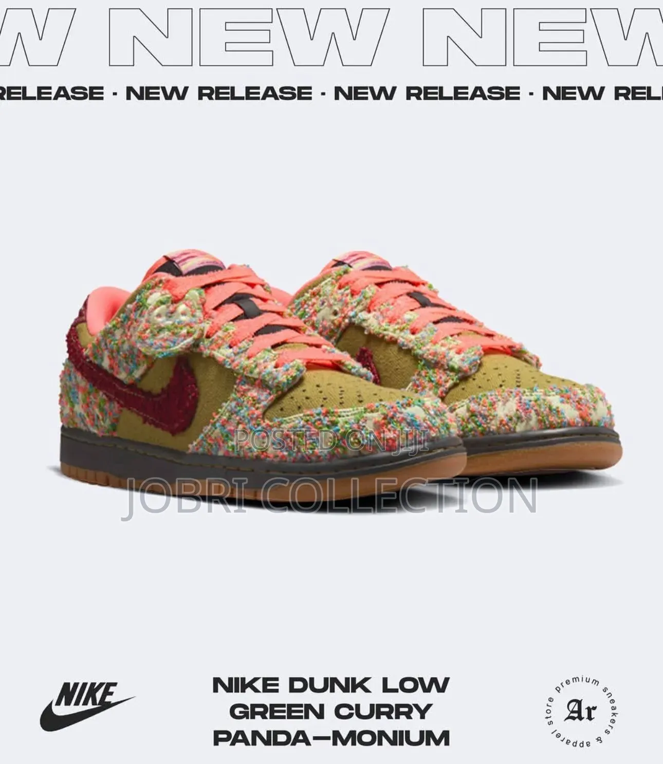 Nike Dunk Low Green Curry Panda Monium Sneakers
