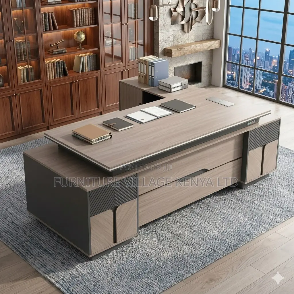 240cm L-Shaped Directors Table.