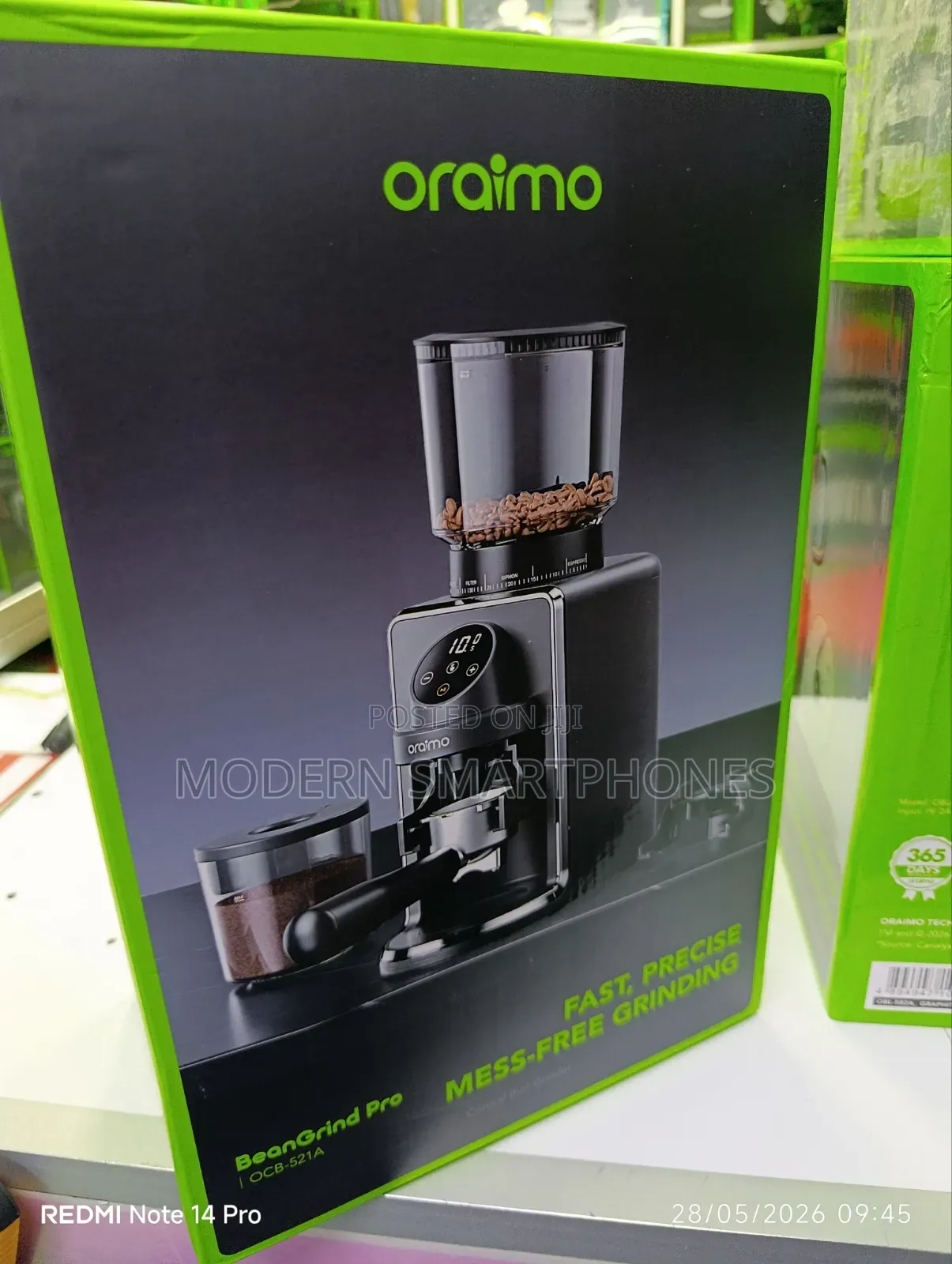 Oraimo Beangrind Pro Precision Smart Control Conical Burr Grinder
