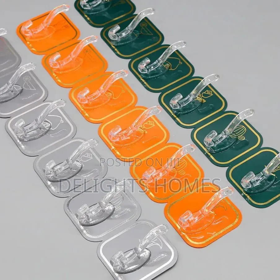 6pcs Punchfree Wall Sticker Hooks_dav