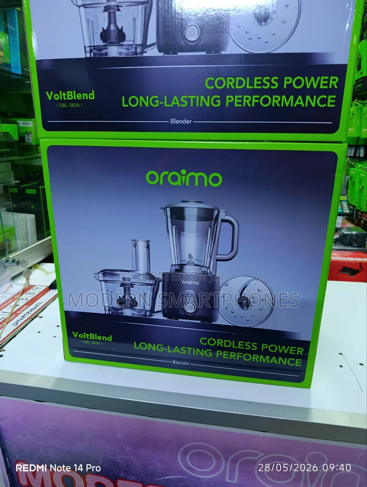 Oraimo Voltblend3-in-1 High Power Multifunctional Rechargeable Blender