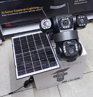 3 Lens Wireless Solar CCTV Camera Tripple