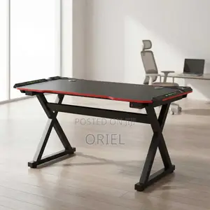 Computer Desk : Home Office Gaming Desk 1.4m(With Lighting ) on Offer