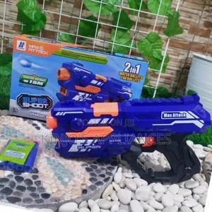 Blue Soft Shooting Gun Bubble Gun
