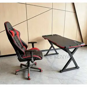Gaming Set: Modern Led RGB Gaming Desk and Chair Set