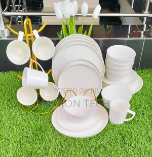 *24pcs White Plain Dinner Set*
 