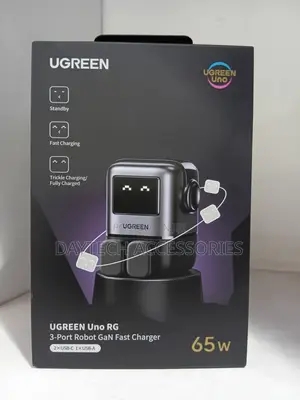 Ugreen 65w Gan Charger - 3-Port Usb C Power Adapter - Black