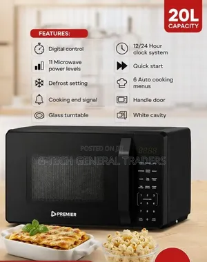 Premier 20l Digital Microwave Oven (1 Year Warranty)